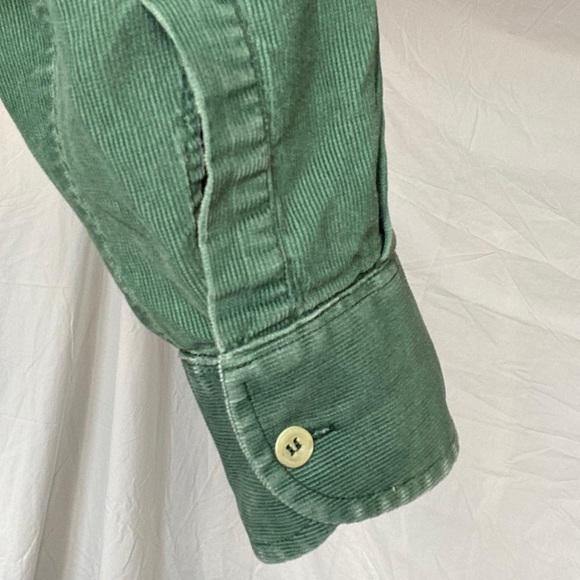 Green button down long sleeve t-shirt vintage - Picture 12 of 12